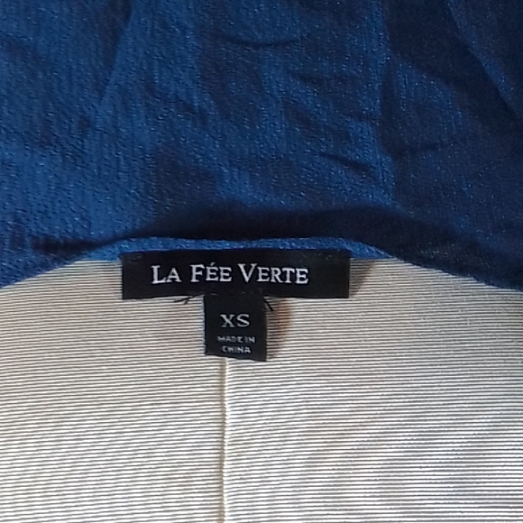 Blue spaghetti strap luxury sleepwhere by Le Fee Verte. - Picture 5 of 5